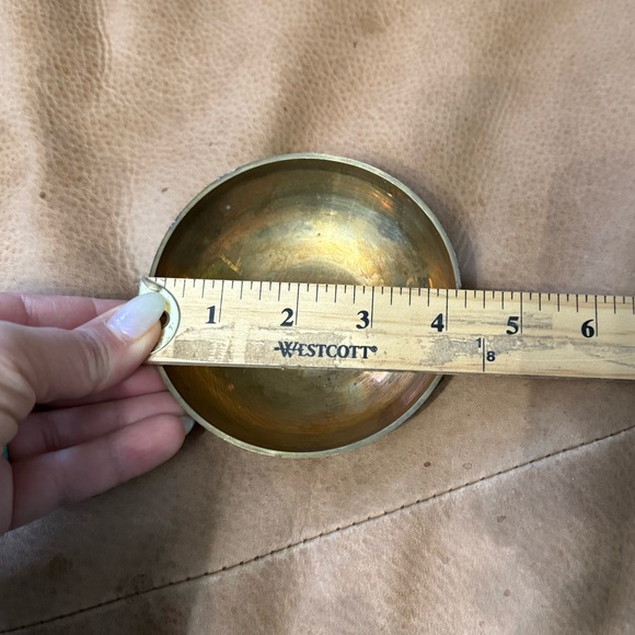 Vintage Solid Brass Duck Trinket Box Home Decor Compote Mid-century Modern MCM - Picture 7 of 8